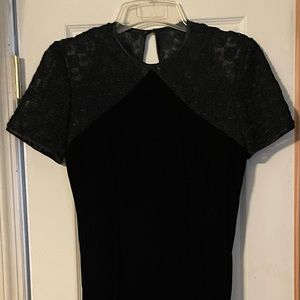 Beautiful black velvet gown